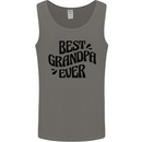 Grandparents Day Best Grandpa Ever Mens Vest Tank Top Charcoal