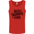 Grandparents Day Best Grandpa Ever Mens Vest Tank Top Red