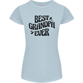 Grandparents Day Best Grandpa Ever Womens Petite Cut T-Shirt Light Blue