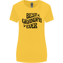 Grandparents Day Best Grandpa Ever Womens Wider Cut T-Shirt Yellow