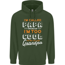 Grandparents Day I'm Called Papa Childrens Kids Hoodie Forest Green