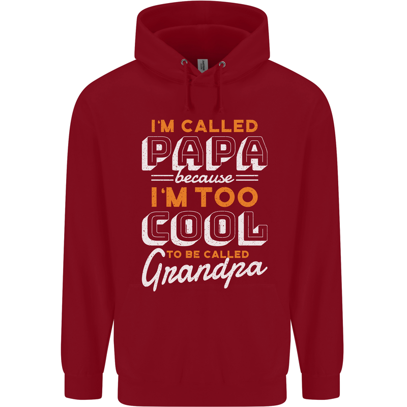 Grandparents Day I'm Called Papa Childrens Kids Hoodie Red