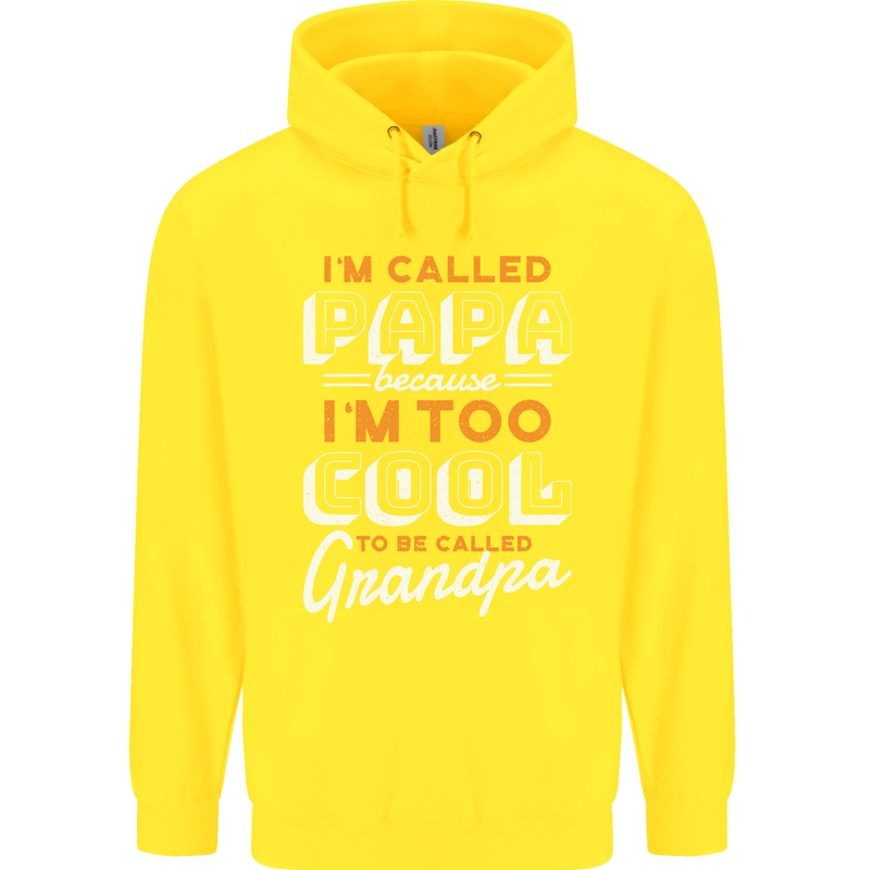 Grandparents Day I'm Called Papa Childrens Kids Hoodie Yellow