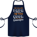 Grandparents Day I'm Called Papa Cotton Apron 100% Organic Navy Blue