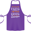 Grandparents Day I'm Called Papa Cotton Apron 100% Organic Purple