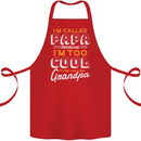 Grandparents Day I'm Called Papa Cotton Apron 100% Organic Red