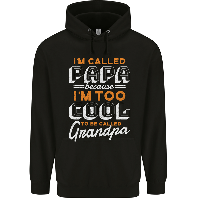Grandparents Day I'm Called Papa Mens 80% Cotton Hoodie Black