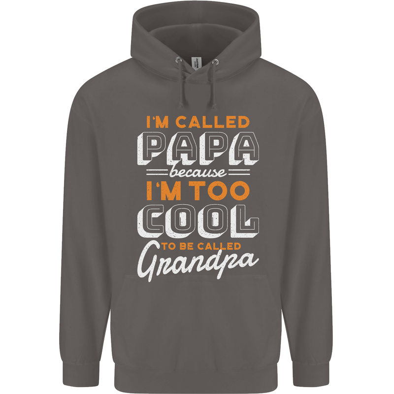 Grandparents Day I'm Called Papa Mens 80% Cotton Hoodie Charcoal