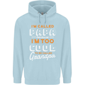 Grandparents Day I'm Called Papa Mens 80% Cotton Hoodie Light Blue