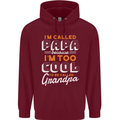 Grandparents Day I'm Called Papa Mens 80% Cotton Hoodie Maroon