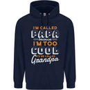 Grandparents Day I'm Called Papa Mens 80% Cotton Hoodie Navy Blue