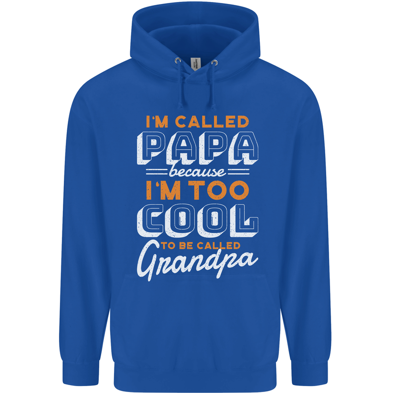 Grandparents Day I'm Called Papa Mens 80% Cotton Hoodie Royal Blue