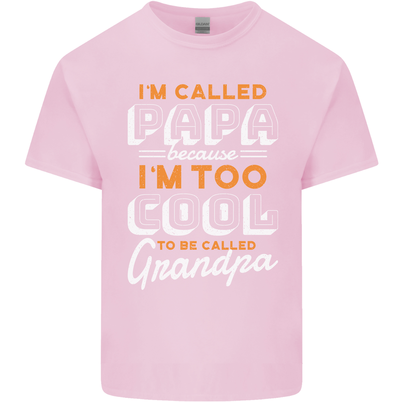 Grandparents Day I'm Called Papa Mens Cotton T-Shirt Tee Top Light Pink