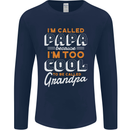 Grandparents Day I'm Called Papa Mens Long Sleeve T-Shirt Navy Blue