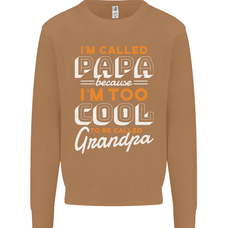 Grandparents Day I'm Called Papa Mens Sweatshirt Jumper Caramel Latte