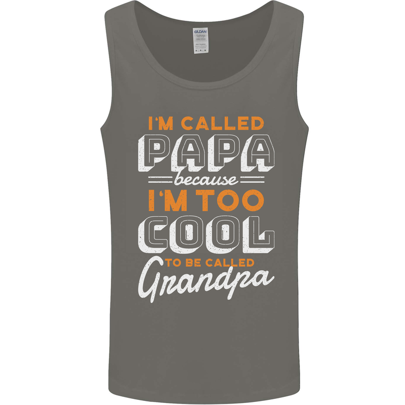 Grandparents Day I'm Called Papa Mens Vest Tank Top Charcoal