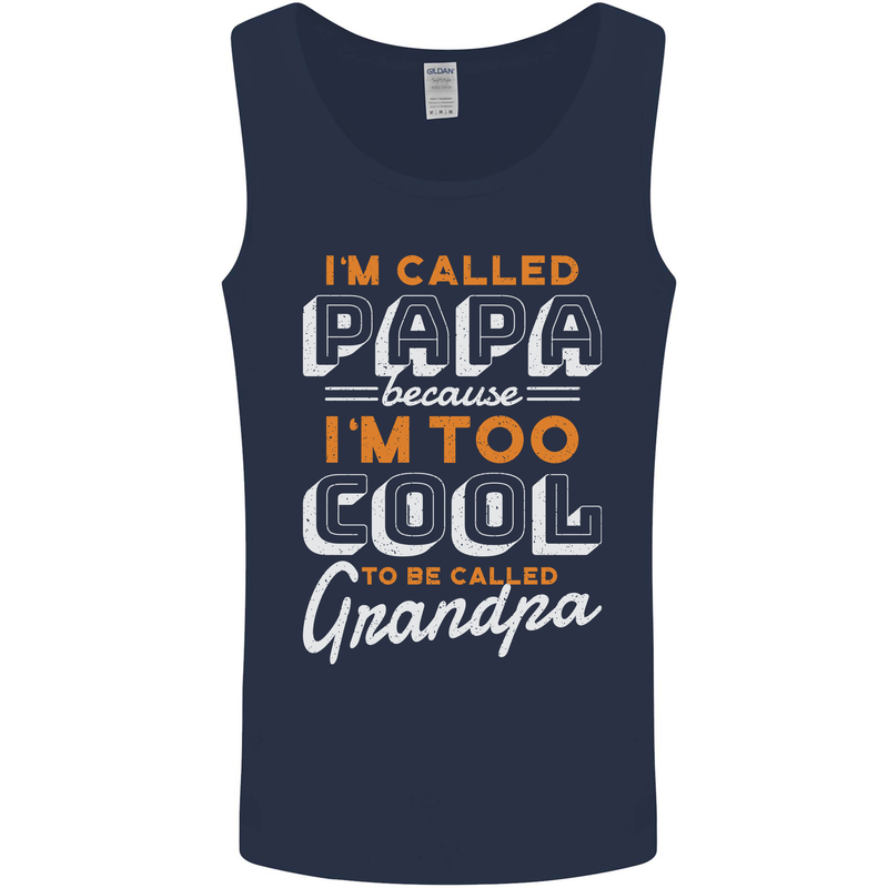 Grandparents Day I'm Called Papa Mens Vest Tank Top Navy Blue