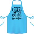 Grandparents Day Im Called Papa Cotton Apron 100% Organic Turquoise