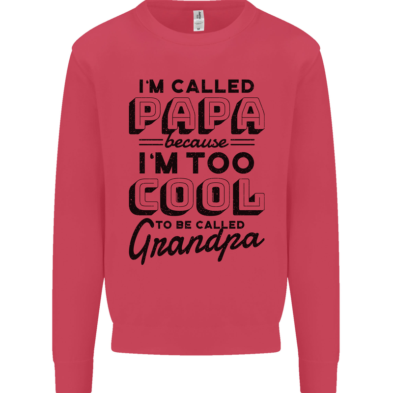Grandparents Day Im Called Papa Kids Sweatshirt Jumper Heliconia