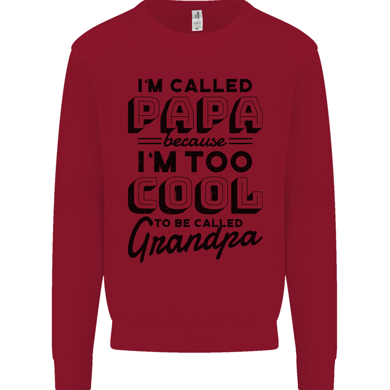 Grandparents Day Im Called Papa Kids Sweatshirt Jumper Red