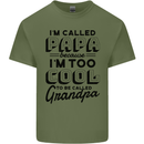 Grandparents Day Im Called Papa Mens Cotton T-Shirt Tee Top Military Green