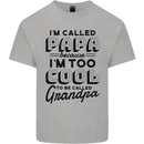 Grandparents Day Im Called Papa Mens Cotton T-Shirt Tee Top Sports Grey