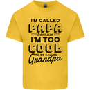 Grandparents Day Im Called Papa Mens Cotton T-Shirt Tee Top Yellow
