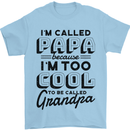 Grandparents Day Im Called Papa Mens T-Shirt 100% Cotton Light Blue