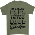 Grandparents Day Im Called Papa Mens T-Shirt 100% Cotton Military Green
