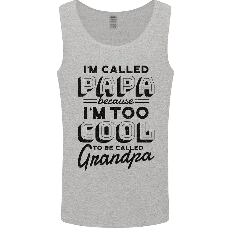 Grandparents Day Im Called Papa Mens Vest Tank Top Sports Grey