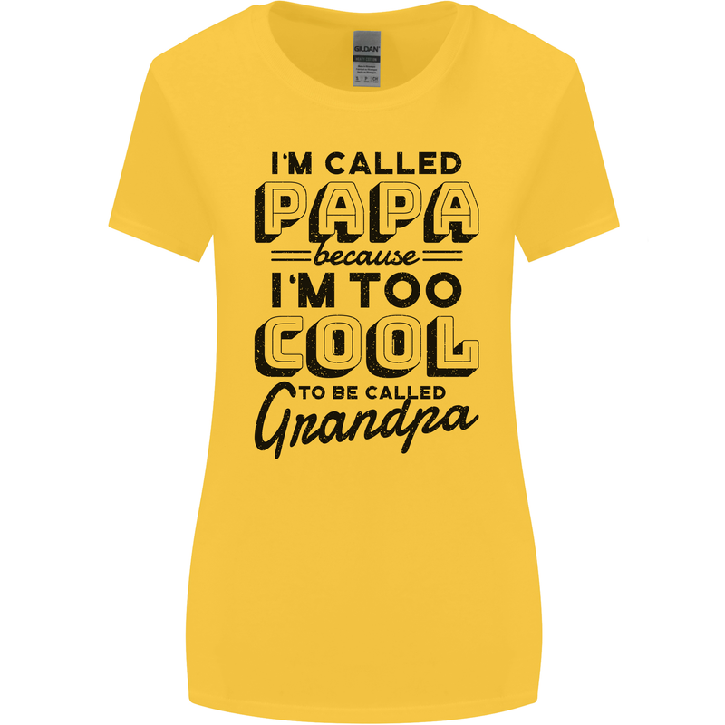 Grandparents Day Im Called Papa Womens Wider Cut T-Shirt Yellow