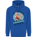 Grandpas are Cooler Grandparents Day Childrens Kids Hoodie Royal Blue