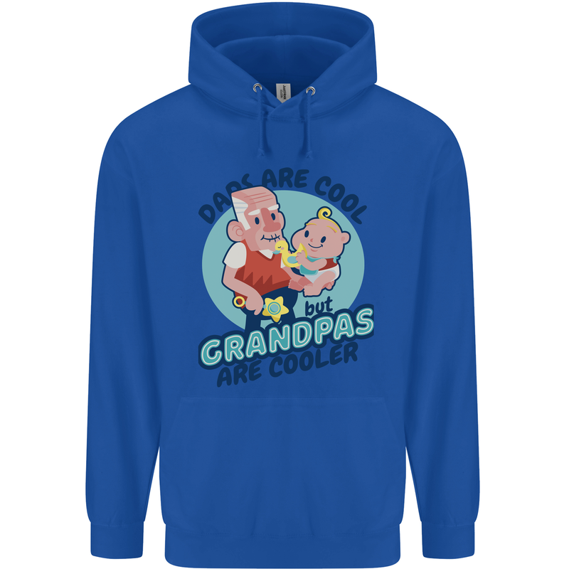 Grandpas are Cooler Grandparents Day Childrens Kids Hoodie Royal Blue