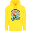 Grandpas are Cooler Grandparents Day Childrens Kids Hoodie Yellow