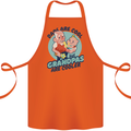 Grandpas are Cooler Grandparents Day Cotton Apron 100% Organic Orange