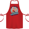 Grandpas are Cooler Grandparents Day Cotton Apron 100% Organic Red