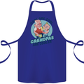 Grandpas are Cooler Grandparents Day Cotton Apron 100% Organic Royal Blue