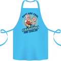 Grandpas are Cooler Grandparents Day Cotton Apron 100% Organic Turquoise