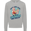 Grandpas are Cooler Grandparents Day Kids Sweatshirt Jumper Sports Grey