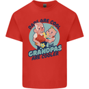 Grandpas are Cooler Grandparents Day Kids T-Shirt Childrens Red