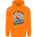 Grandpas are Cooler Grandparents Day Mens 80% Cotton Hoodie Orange
