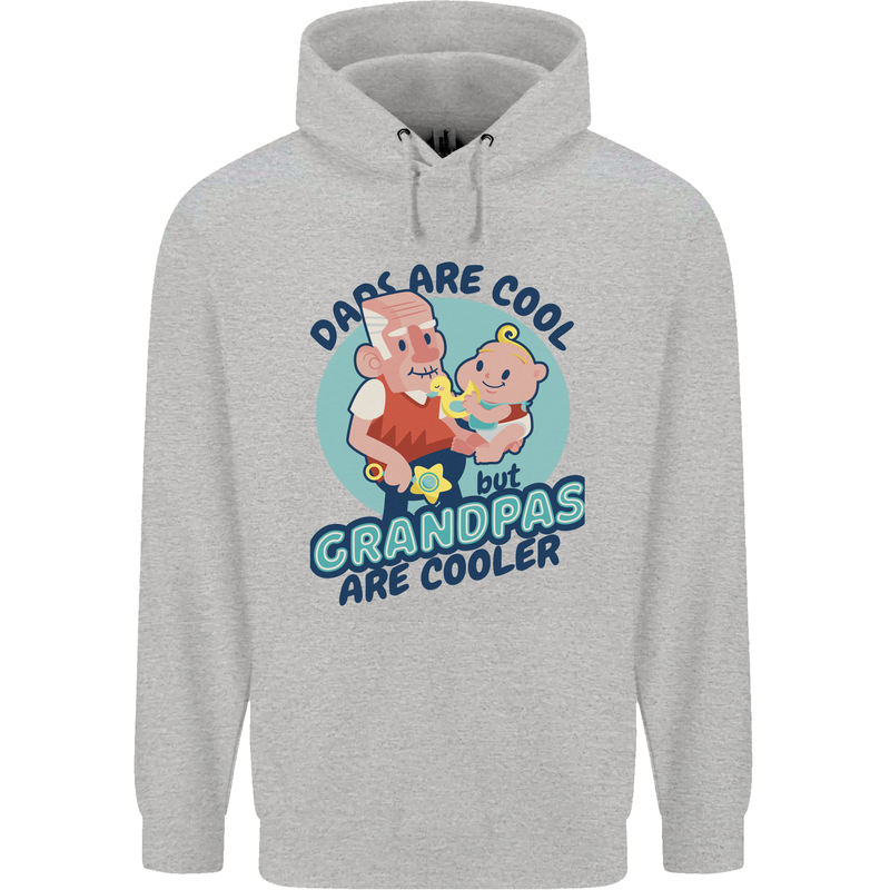 Grandpas are Cooler Grandparents Day Mens 80% Cotton Hoodie Sports Grey
