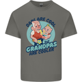 Grandpas are Cooler Grandparents Day Mens Cotton T-Shirt Tee Top Charcoal