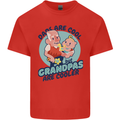Grandpas are Cooler Grandparents Day Mens Cotton T-Shirt Tee Top Red