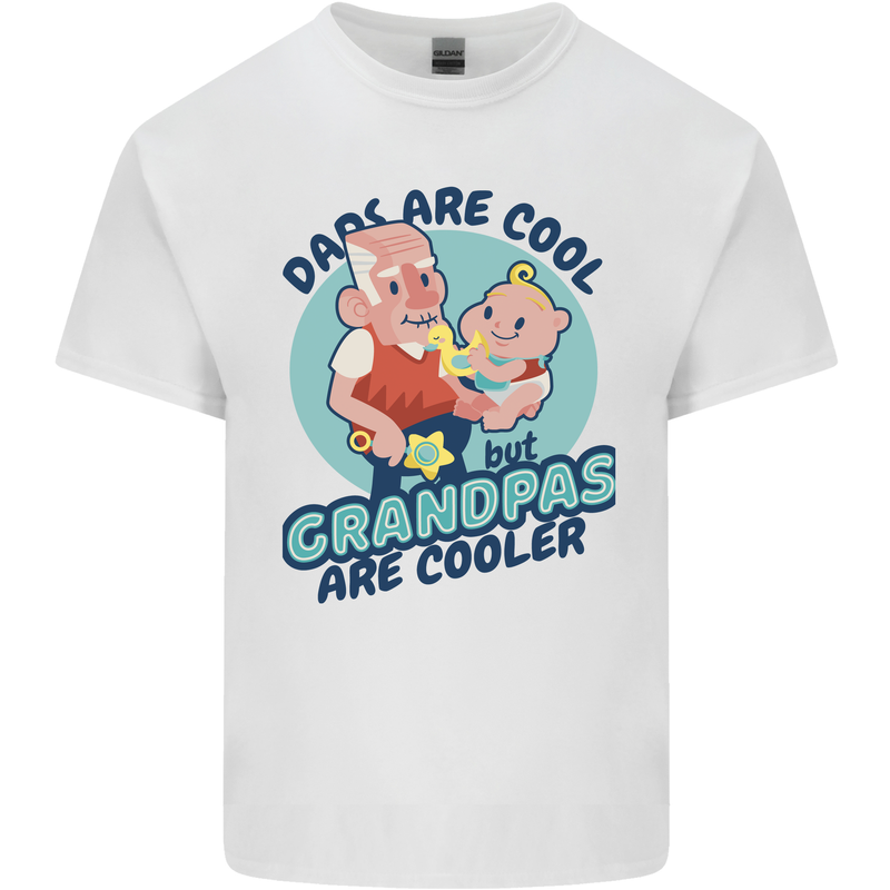 Grandpas are Cooler Grandparents Day Mens Cotton T-Shirt Tee Top White