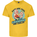 Grandpas are Cooler Grandparents Day Mens Cotton T-Shirt Tee Top Yellow