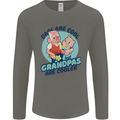 Grandpas are Cooler Grandparents Day Mens Long Sleeve T-Shirt Charcoal