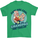 Grandpas are Cooler Grandparents Day Mens T-Shirt 100% Cotton Irish Green