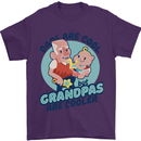 Grandpas are Cooler Grandparents Day Mens T-Shirt 100% Cotton Purple