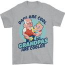 Grandpas are Cooler Grandparents Day Mens T-Shirt 100% Cotton Sports Grey